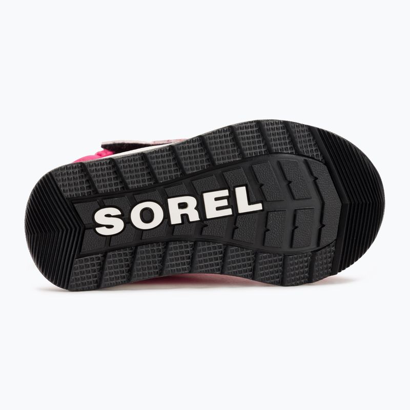 Sorel Whitney II Strap WP cactus pink/black children's snow boots 5