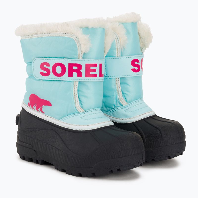 Sorel Snow Commander junior snow boots ocean surf/cactus pink 4