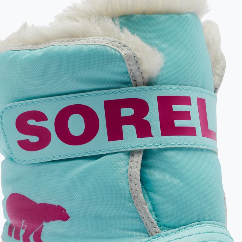 Sorel Snow Commander junior snow boots ocean surf/cactus pink 13