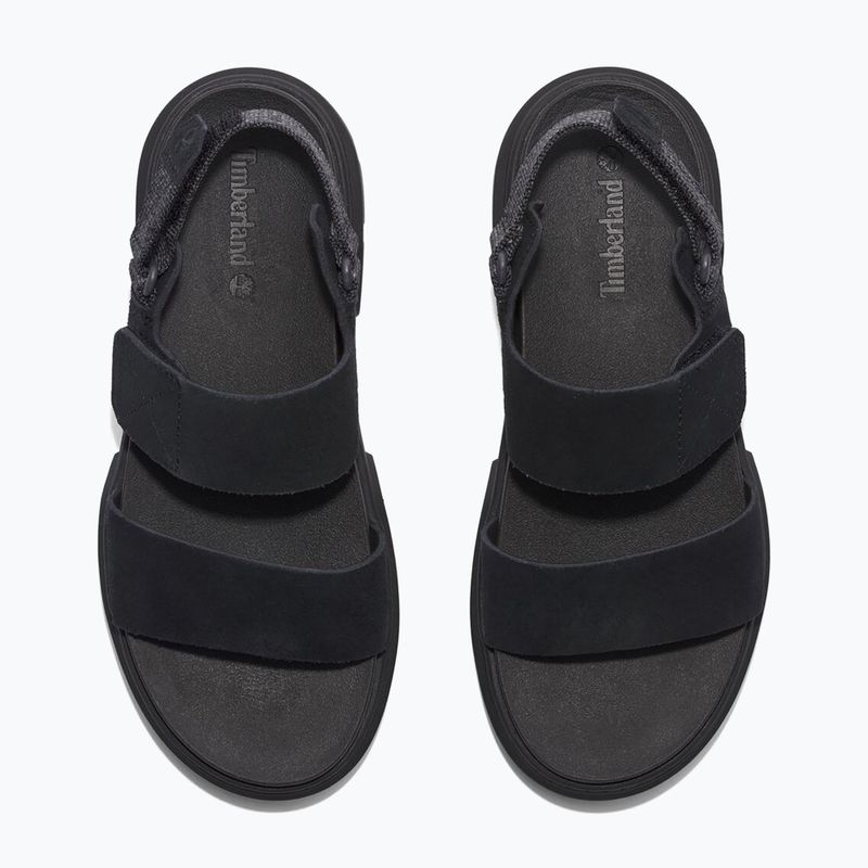 Timberland women's Greyfield 2 Strap black suede sandals 12