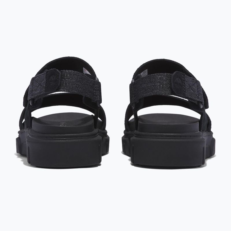 Timberland women's Greyfield 2 Strap black suede sandals 13