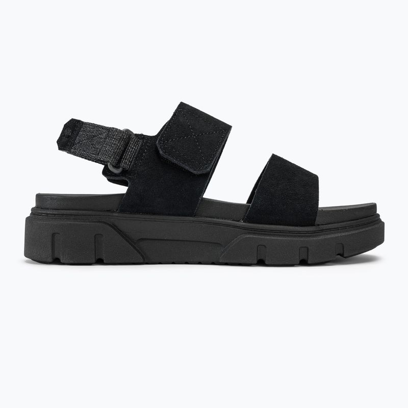 Timberland women's Greyfield 2 Strap black suede sandals 2