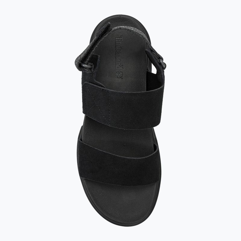Timberland women's Greyfield 2 Strap black suede sandals 5