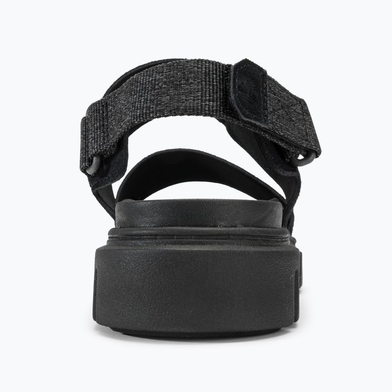 Timberland women's Greyfield 2 Strap black suede sandals 6