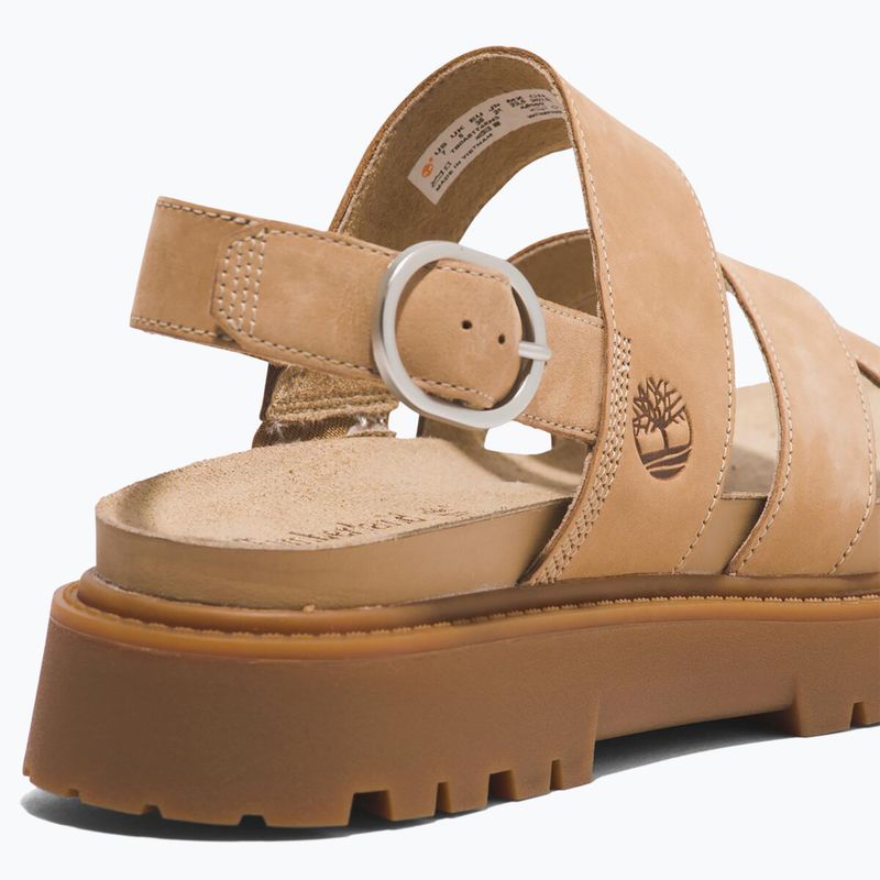 Timberland Clairemont Way women's sandals medium beige nubuck 8