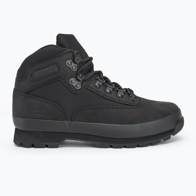 Men's Timberland Euro Hiker Mid Lace black nubuck boots 2