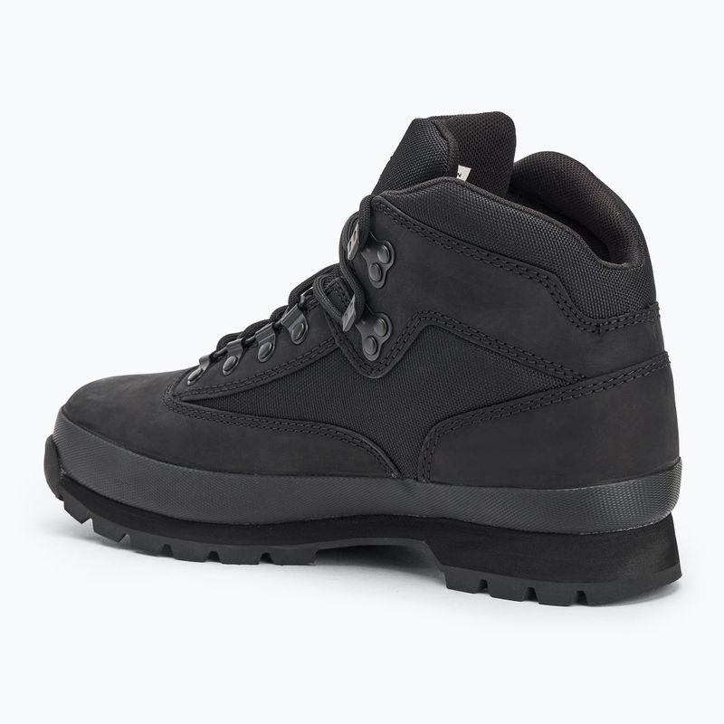 Men's Timberland Euro Hiker Mid Lace black nubuck boots 3