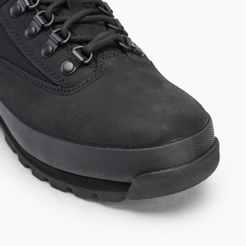 Men's Timberland Euro Hiker Mid Lace black nubuck boots 7