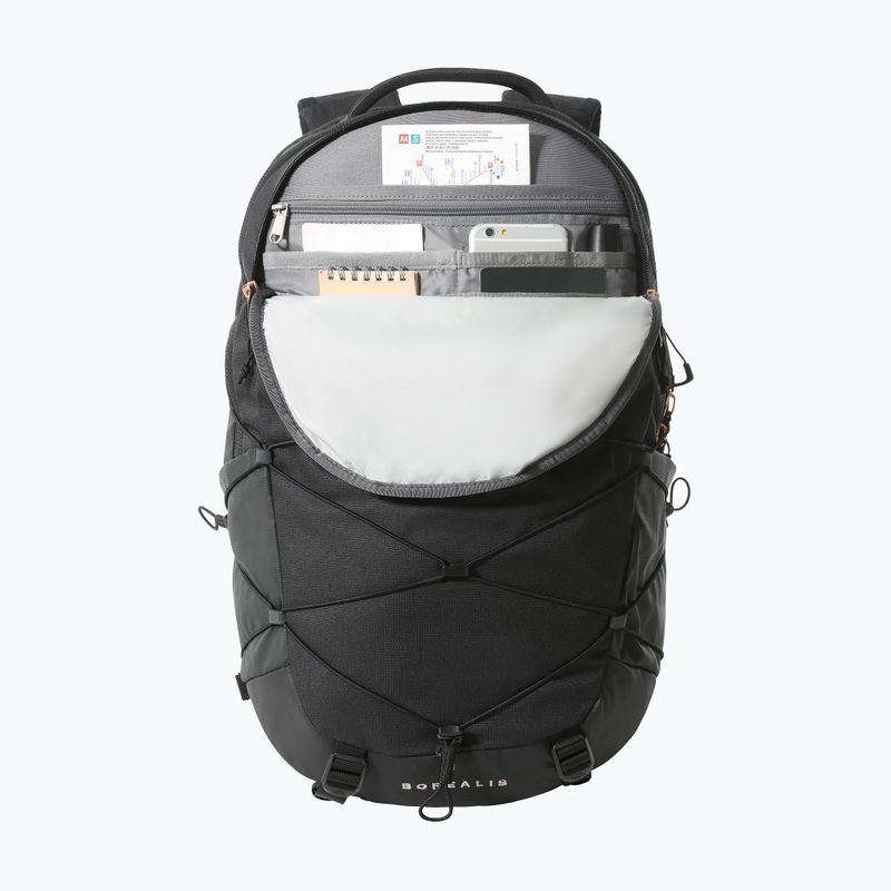 Women's hiking backpack The North Face Borealis 27 l black heather/burnt coral metallic 5