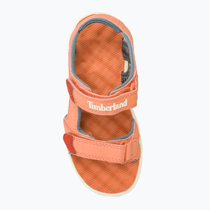 Timberland Perkins Row 2 Strap light orange children's sandals 5