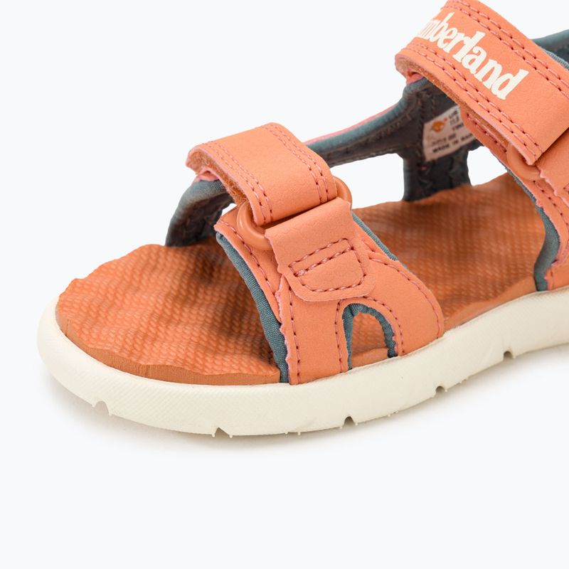 Timberland Perkins Row 2 Strap light orange children's sandals 7