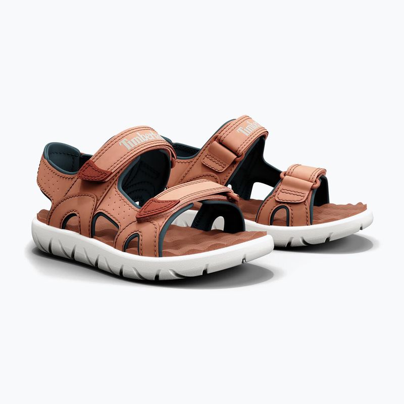 Timberland Perkins Row 2 Strap light orange children's sandals 11