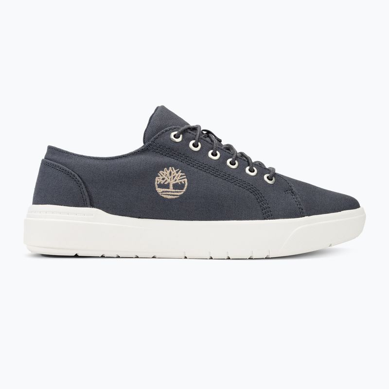 Men's Timberland Seneca Bay Low Lace dark blue canvas trainers 2
