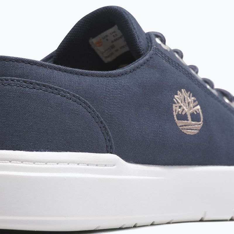 Men's Timberland Seneca Bay Low Lace dark blue canvas trainers 8