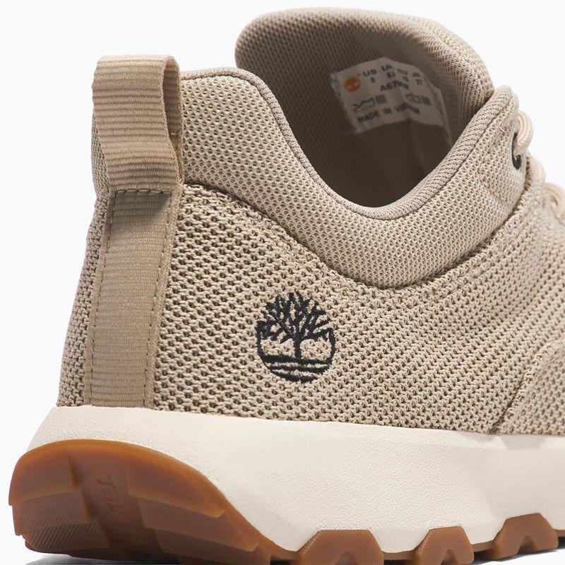 Men's Timberland Winsor Park Low Lace light beige knit shoes 8
