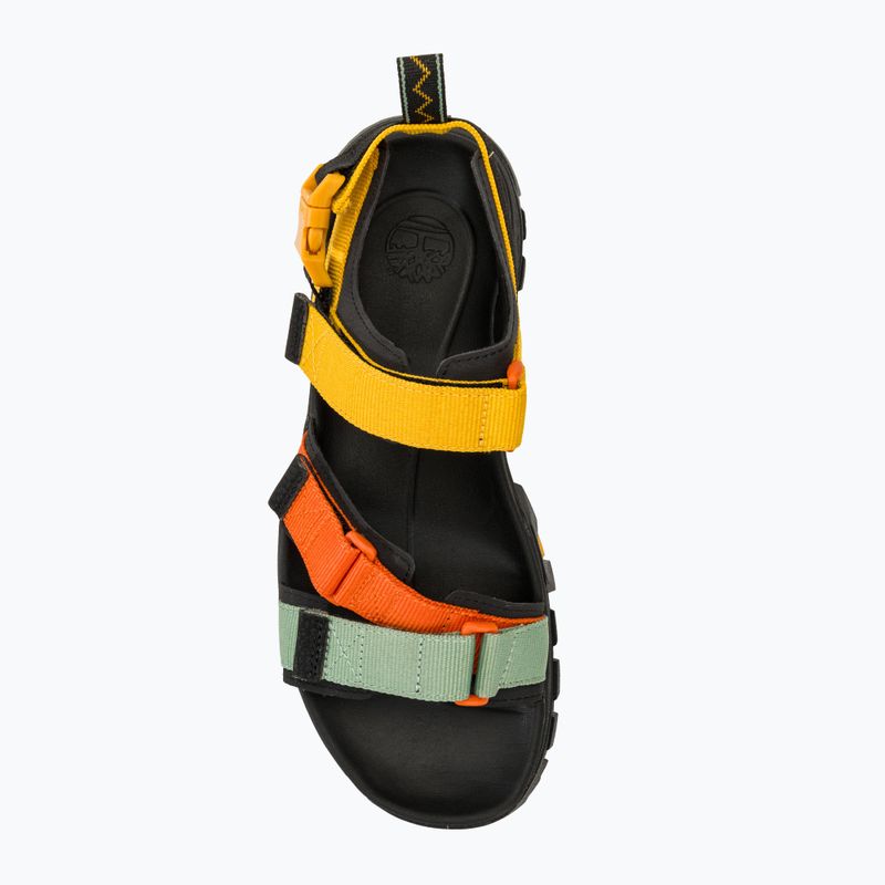 Men's Timberland Garrison Trail sandals orange multi webbing 5