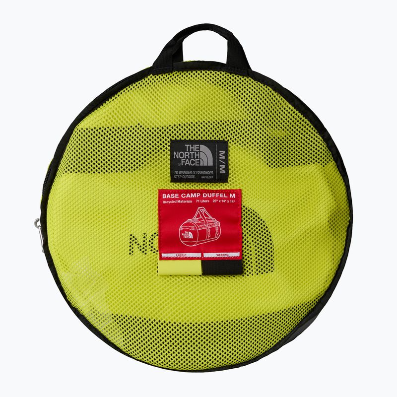 The North Face Base Camp Duffel M 71 l sulphur spring green/tnf black travel bag 3