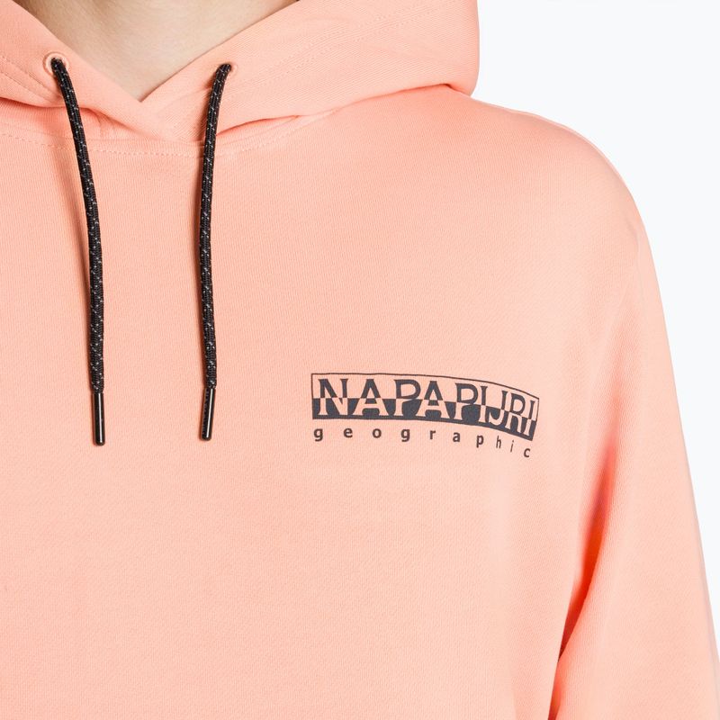 Men's Napapijri B-Boyd H pink salmon sweatshirt 6