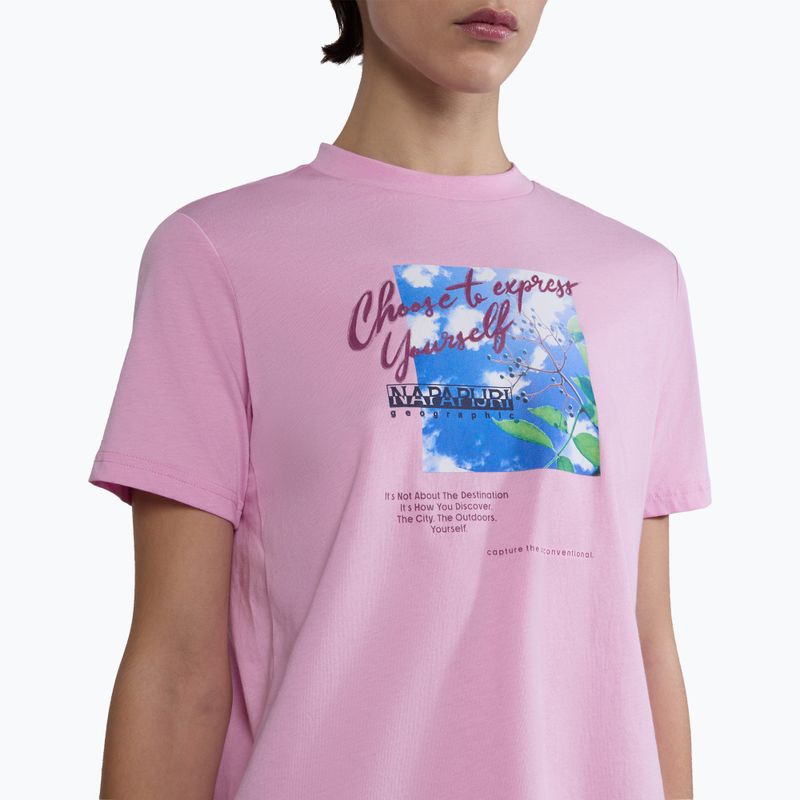 Napapijri women's t-shirt S-Yukon pink pastel 4