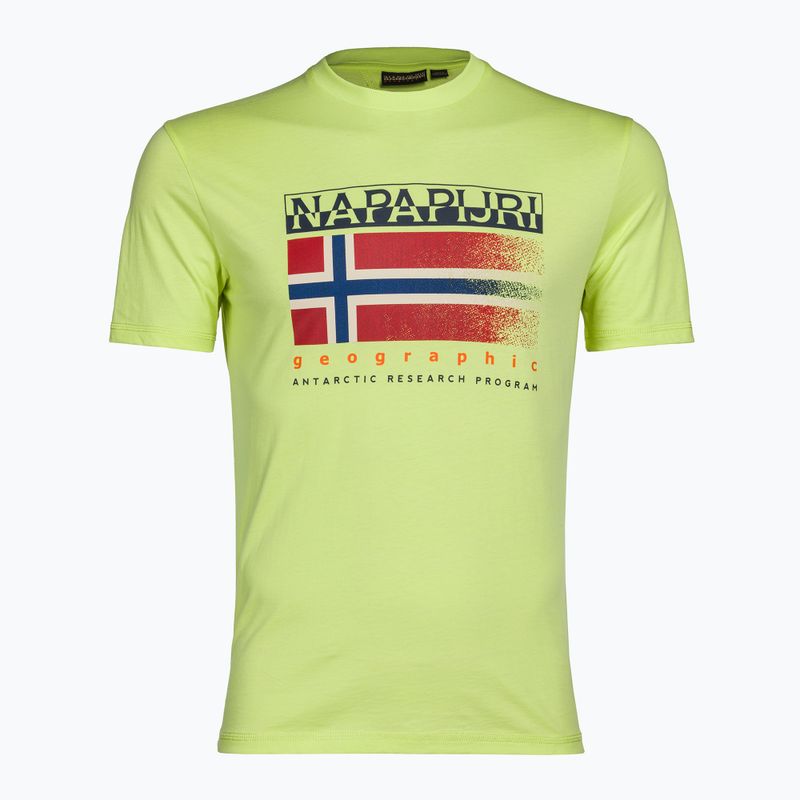 Men's Napapijri S-Kreis yellow sunny t-shirt 5