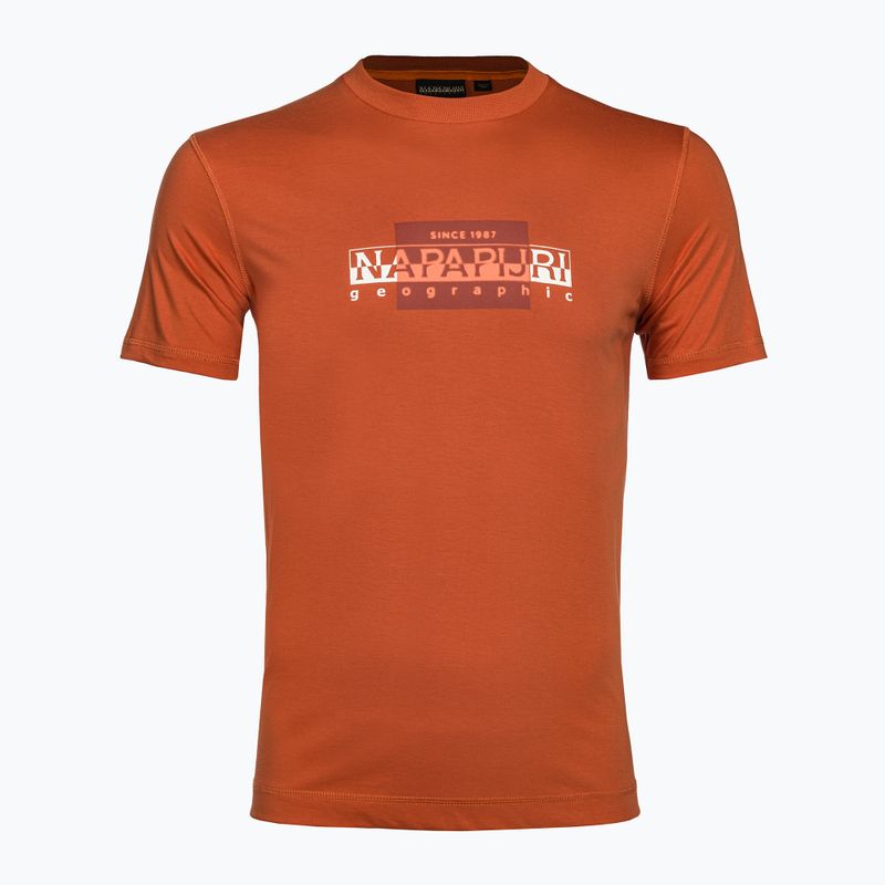 Men's Napapijri S-Smallwood orange burnt T-shirt 5