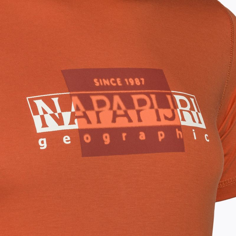 Men's Napapijri S-Smallwood orange burnt T-shirt 7