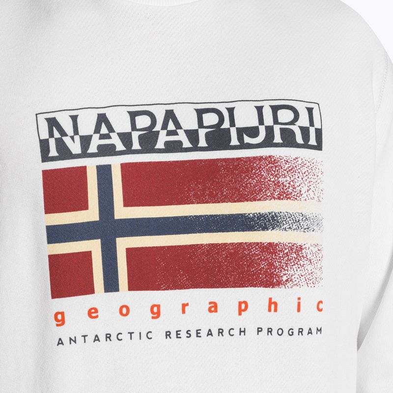 Men's Napapijri B-Kreis C brightwhite sweatshirt 3