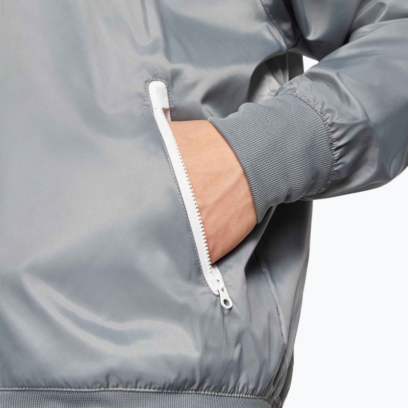 Men's Nike Sportswear Windrunner jacket smoke grey/white/smoke grey/black 7
