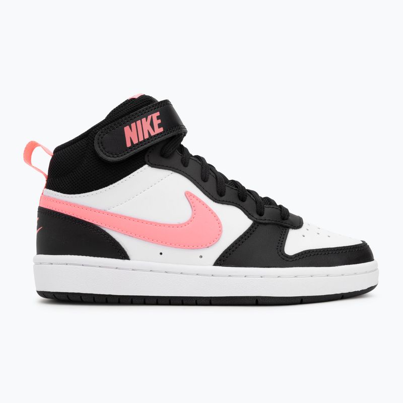 Children's shoes Nike Court Borough Mid 2 black/sunset pulse/white 2
