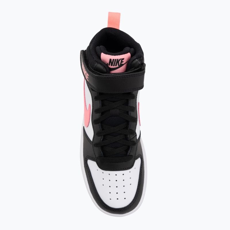 Children's shoes Nike Court Borough Mid 2 black/sunset pulse/white 5