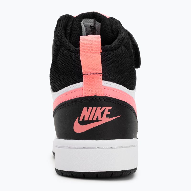 Children's shoes Nike Court Borough Mid 2 black/sunset pulse/white 6