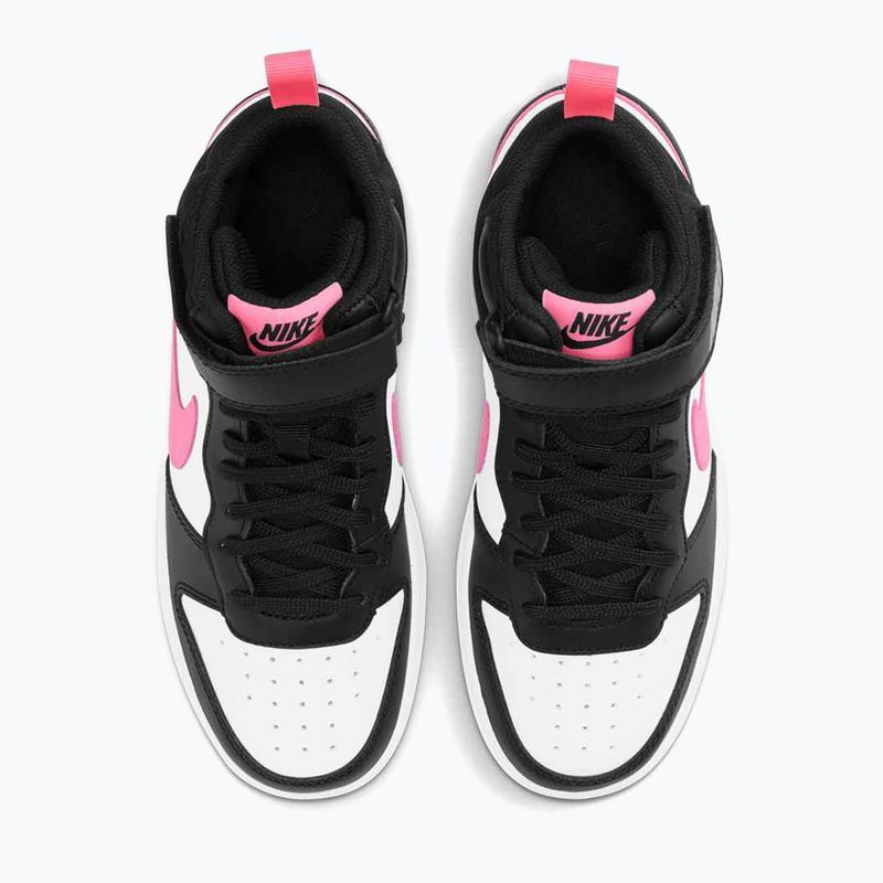 Children's shoes Nike Court Borough Mid 2 black/sunset pulse/white 10