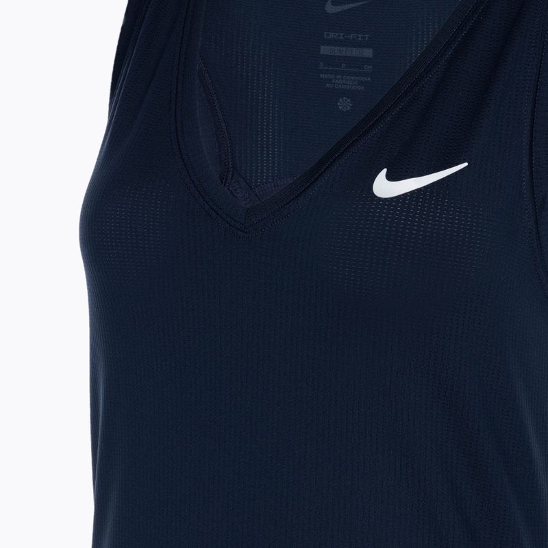 Women's tennis tank top Nike Court Dri-Fit Victory Tank obsidian/white/white 3