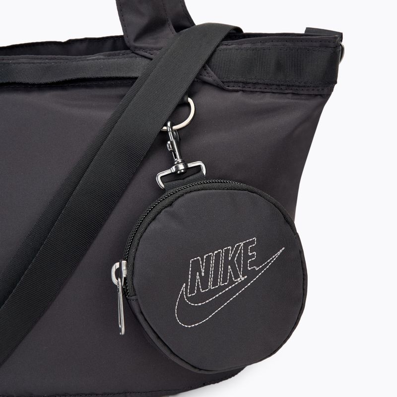 Women's bag Nike Futura Luxe 10 l black/black/light smoke grey 4