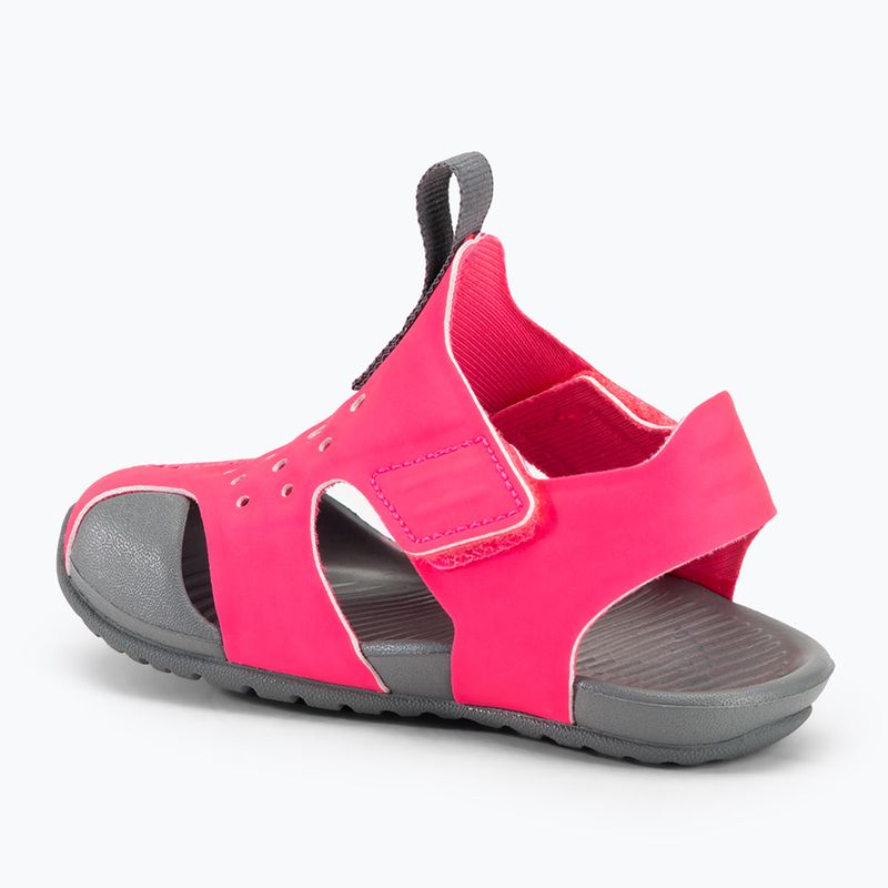 Nike Sunray Protect 2 children's sandals hyper pink/smoke grey/fuchsia glow 3