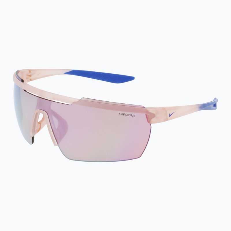Nike Windshield Elite E matte washed coral/ course tint/ milky blue sunglasses 3