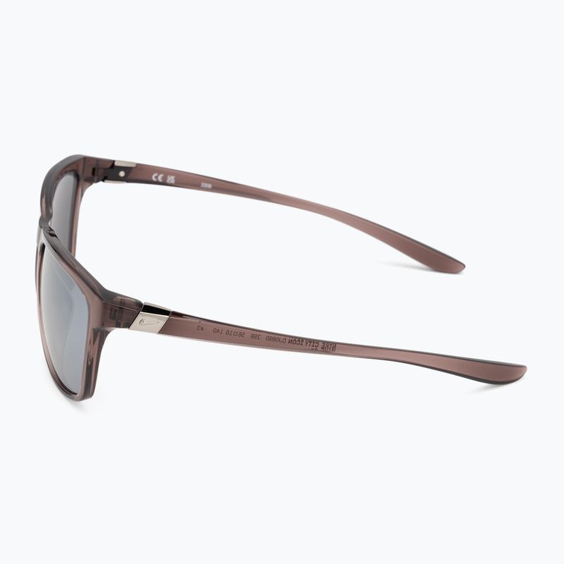 Women's Nike City Icon smokey mauve/grey w/silver flash sunglasses 4
