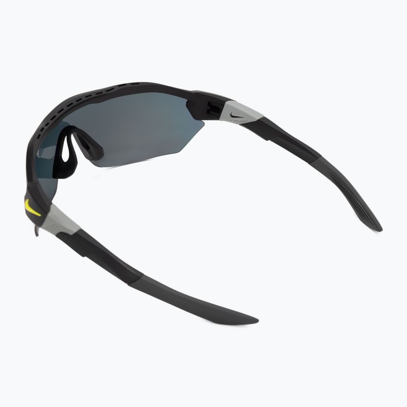 Men's Nike Show X3 Elite L matte black/volt/field tint sunglasses 2