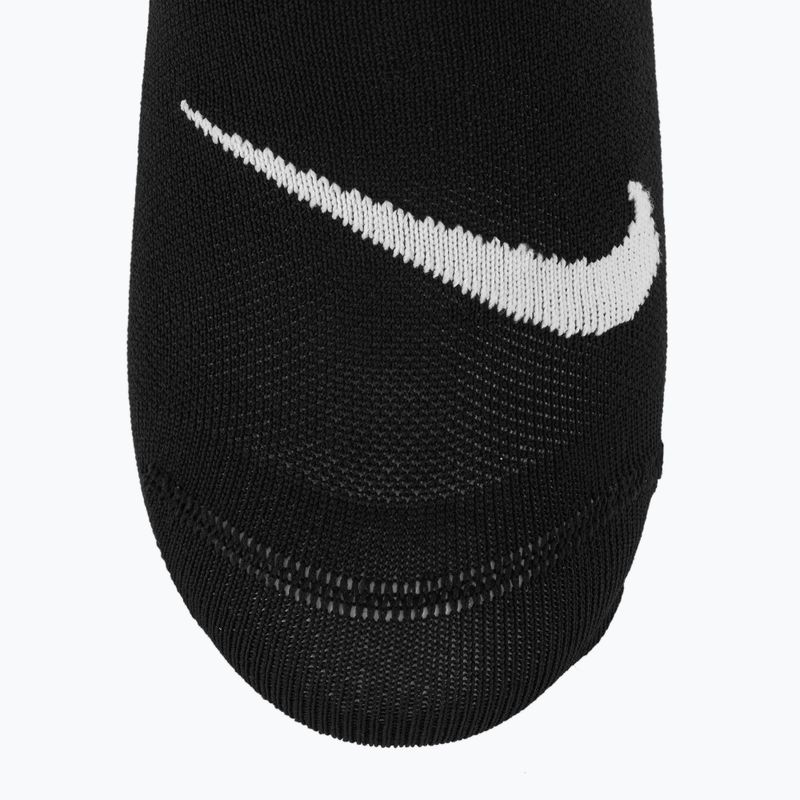 Women's socks Nike Everyday Plus Lightweight Footie 3 pairs black/white 3