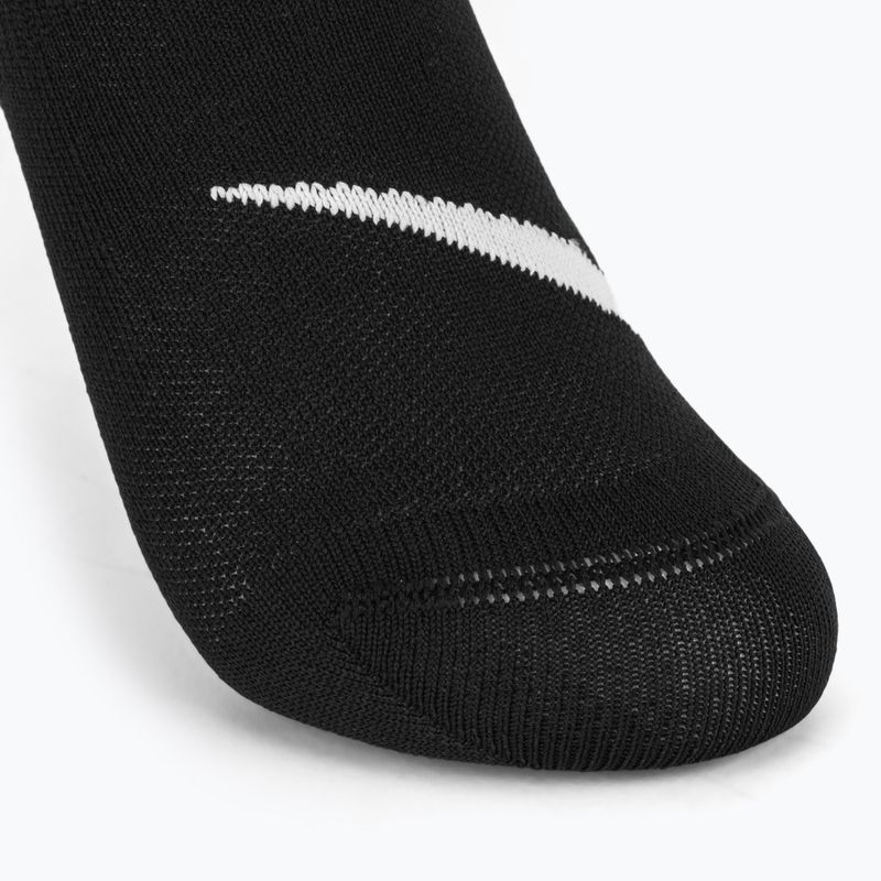 Women's socks Nike Everyday Plus Lightweight Footie 3 pairs black/white 4
