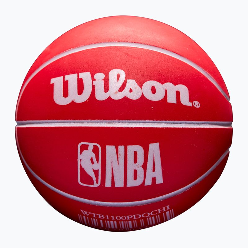 Ball Super Mini Wilson NBA Dribbler Chicago Bulls red 2