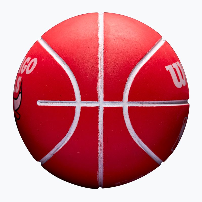 Ball Super Mini Wilson NBA Dribbler Chicago Bulls red 3
