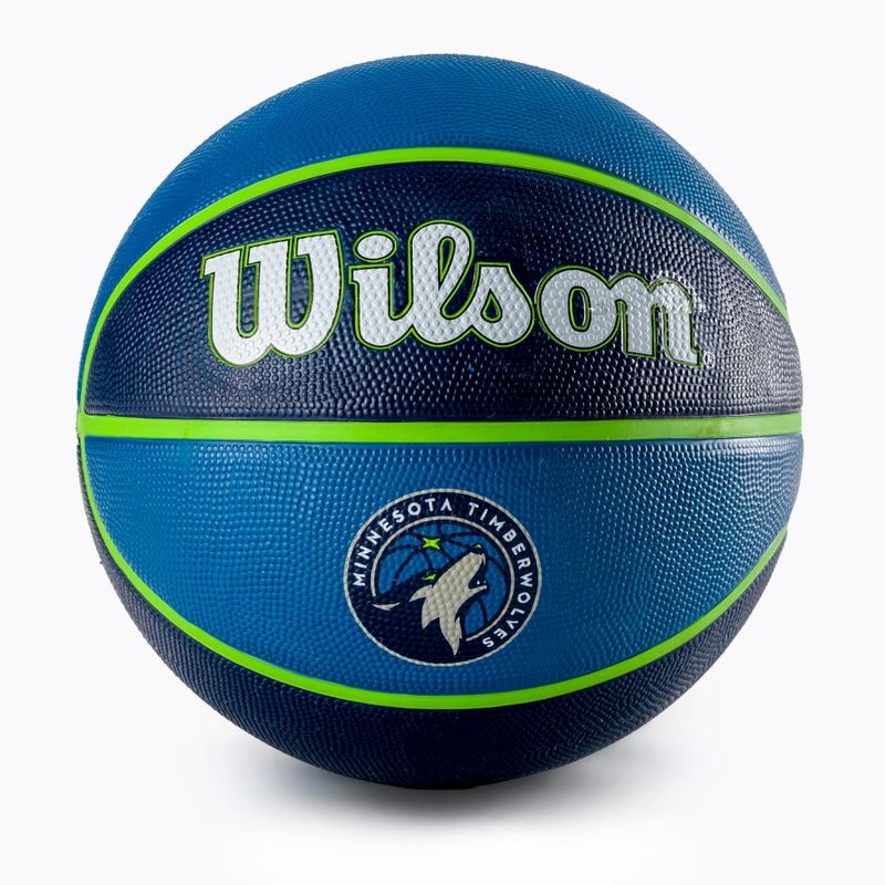 Wilson NBA Team Tribute Minnesota Timberwolves basketball WTB1300XBMIN size 7