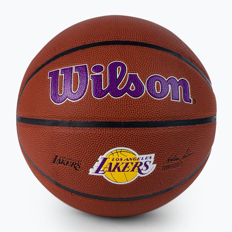 Wilson NBA Team Alliance Los Angeles Lakers basketball WTB3100XBLAL size 7