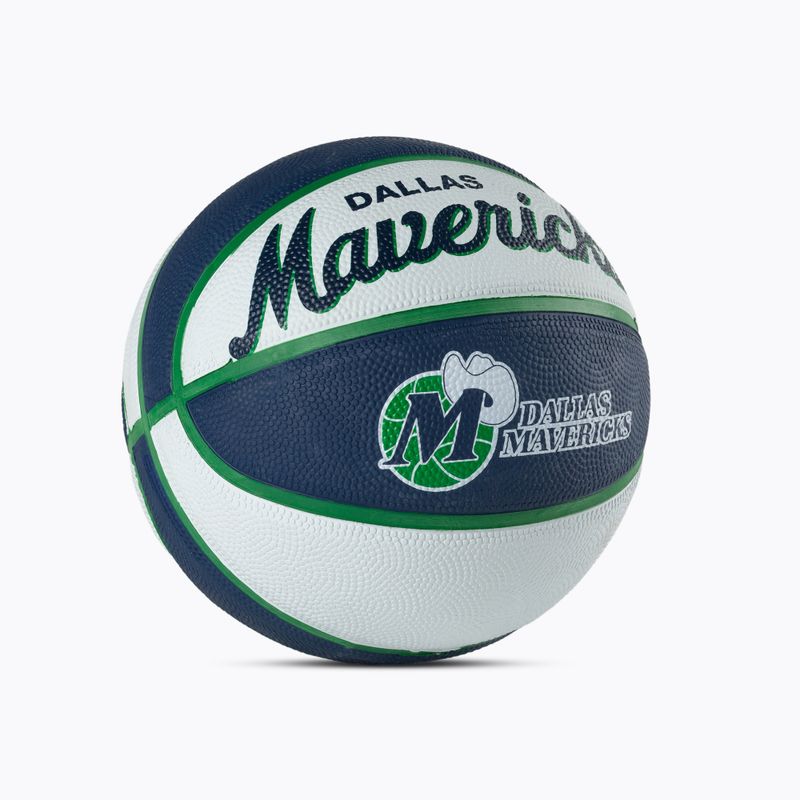 Wilson NBA Team Retro Mini Dallas Mavericks basketball WTB3200XBDAL size 3 2