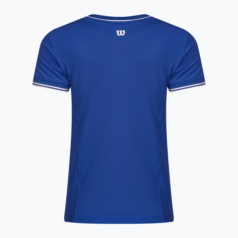 Women's Wilson Team Seamless T-shirt royal blue 2