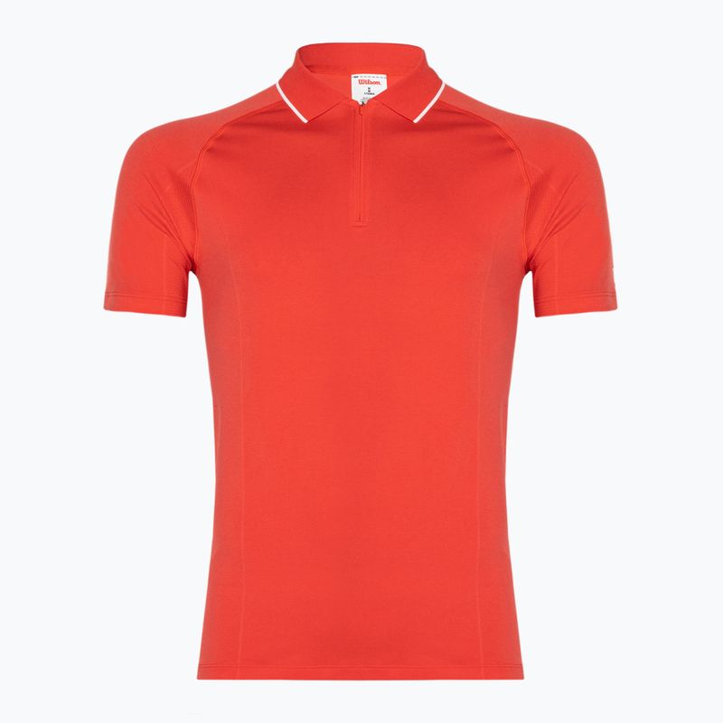 Men's Wilson Team Seamless Polo 2.0 infrared T-shirt