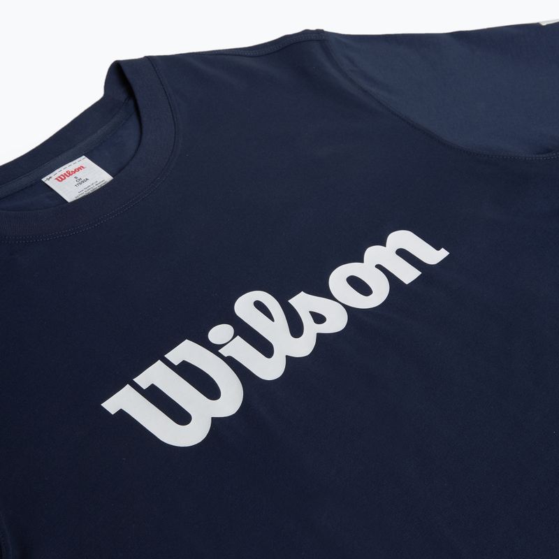 Men's tennis shirt Wilson Team Graphic classic navy script 3