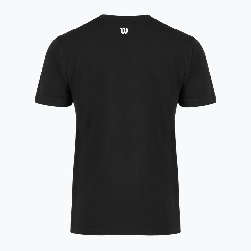 Women's tennis shirt Wilson Team Graphic Script W black script 2