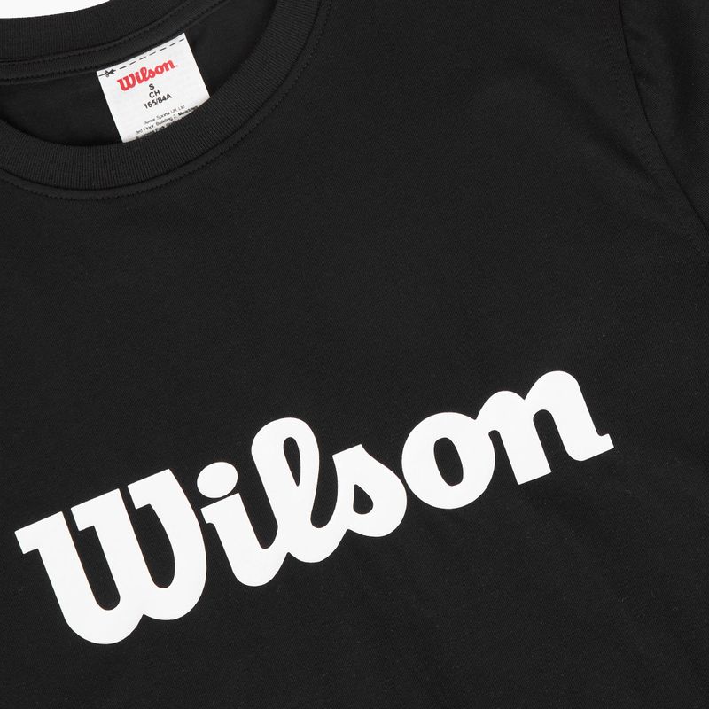 Women's tennis shirt Wilson Team Graphic Script W black script 3